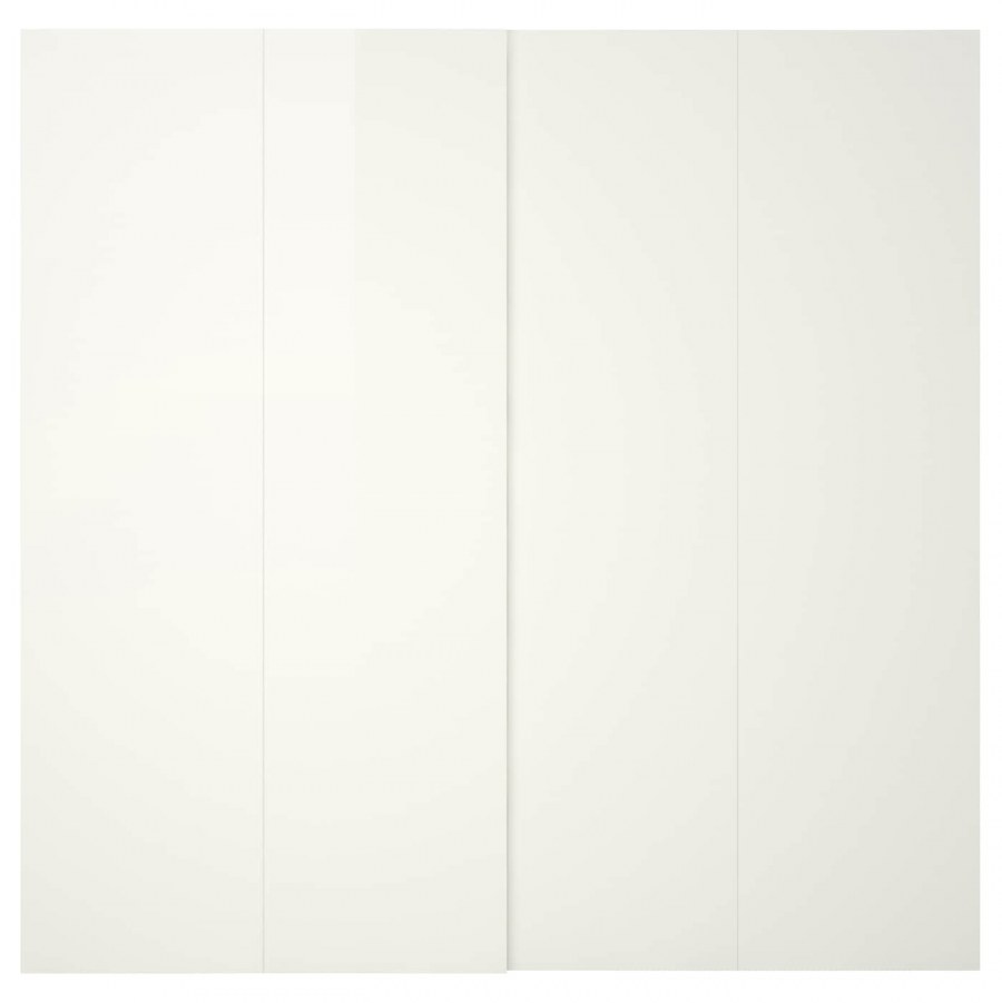 Hasvik Хасвик пара раздвижных дверей, глянцевый/белый150x236 см