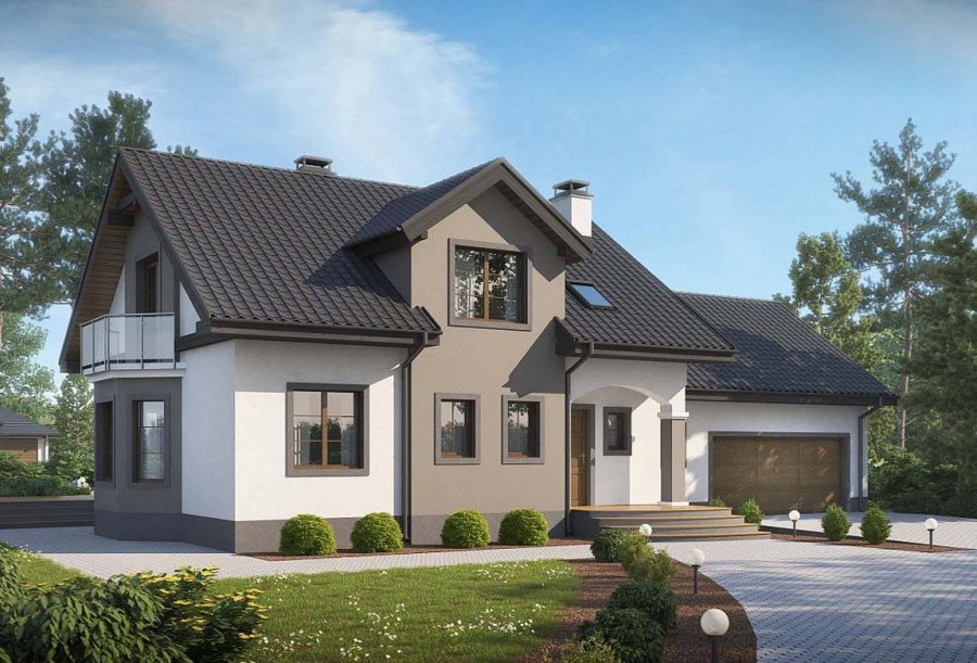 Z500 проекты одноэтажных с мансардой