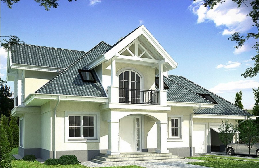 Красивые крыши домов с мансардой