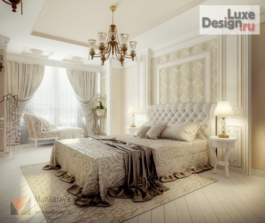 Спальня в современном классическом стиле