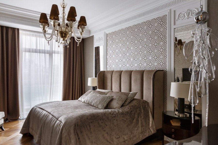 Спальня в современном классическом стиле