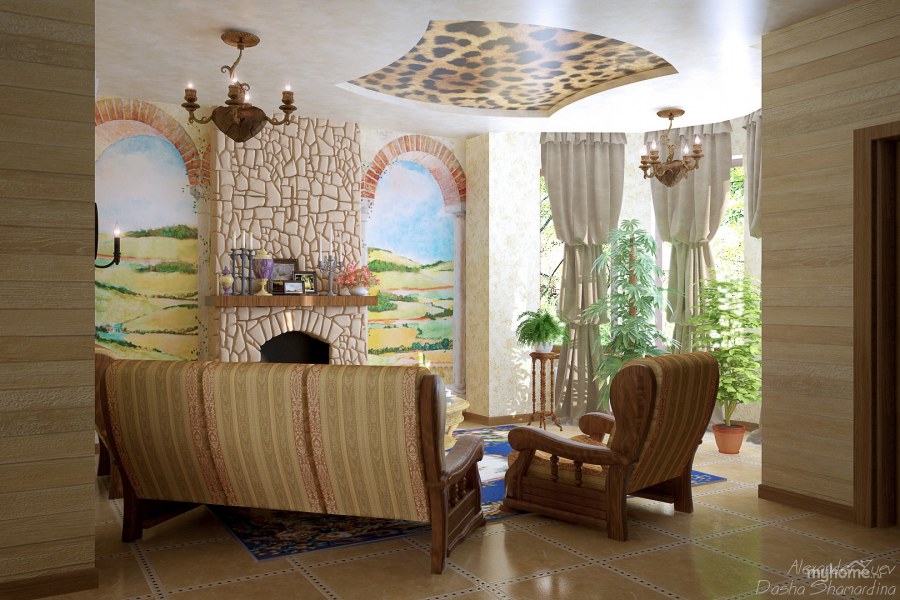 Гштаад Шале интерьер