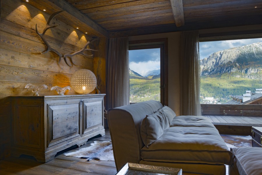 Шале в Альпах интерьер