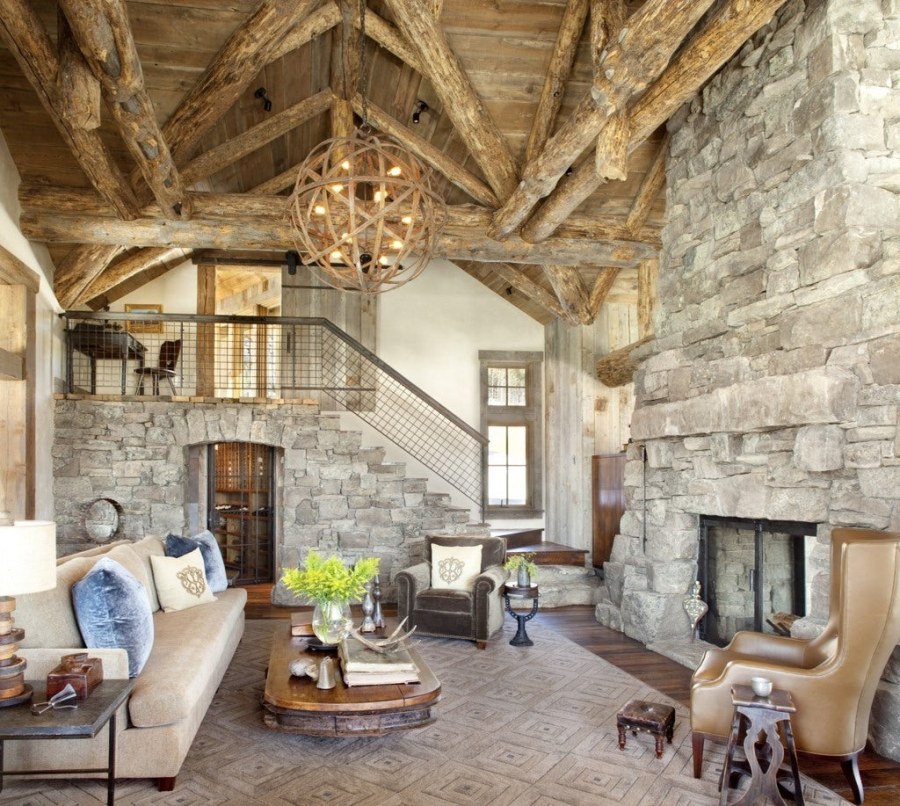 Интерьер сельского дома в Альпах