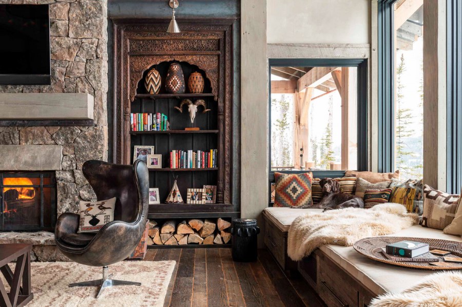 Гостиная в альпийском Шале