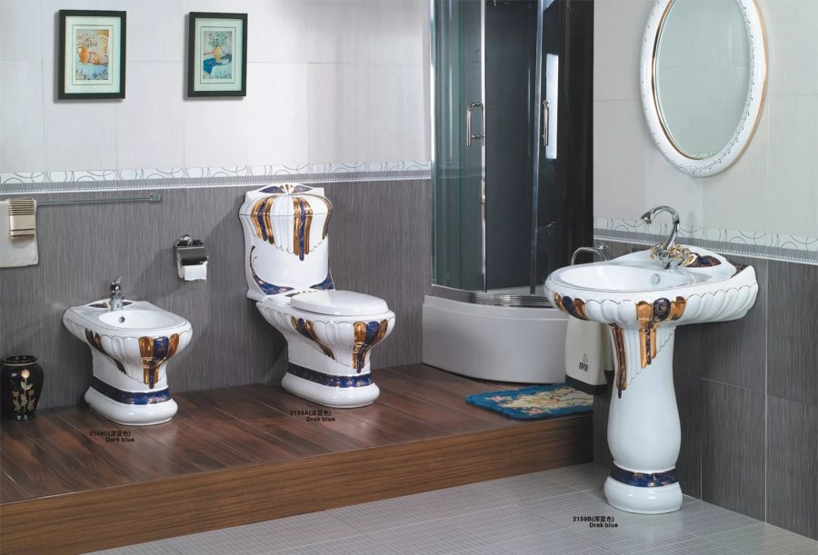 Биде напольное Laguraty 2159c Brown