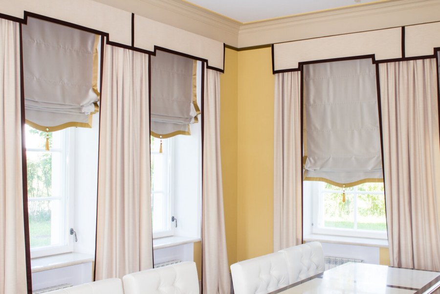 Электрокарниз для римских штор