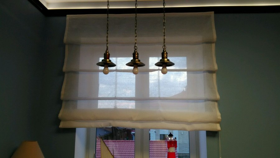 Каскадные римские шторы