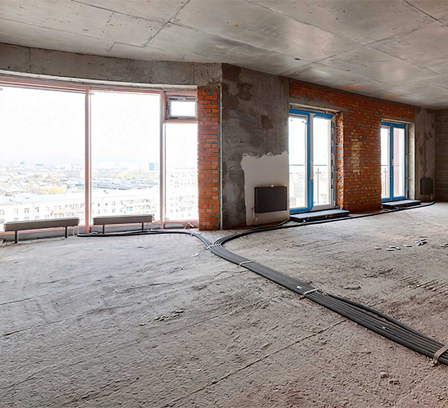 Черновая отделка свободная планировка