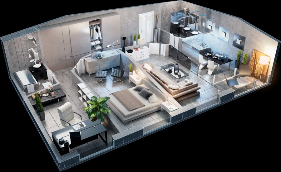 Планировка квартиры 85 кв.м