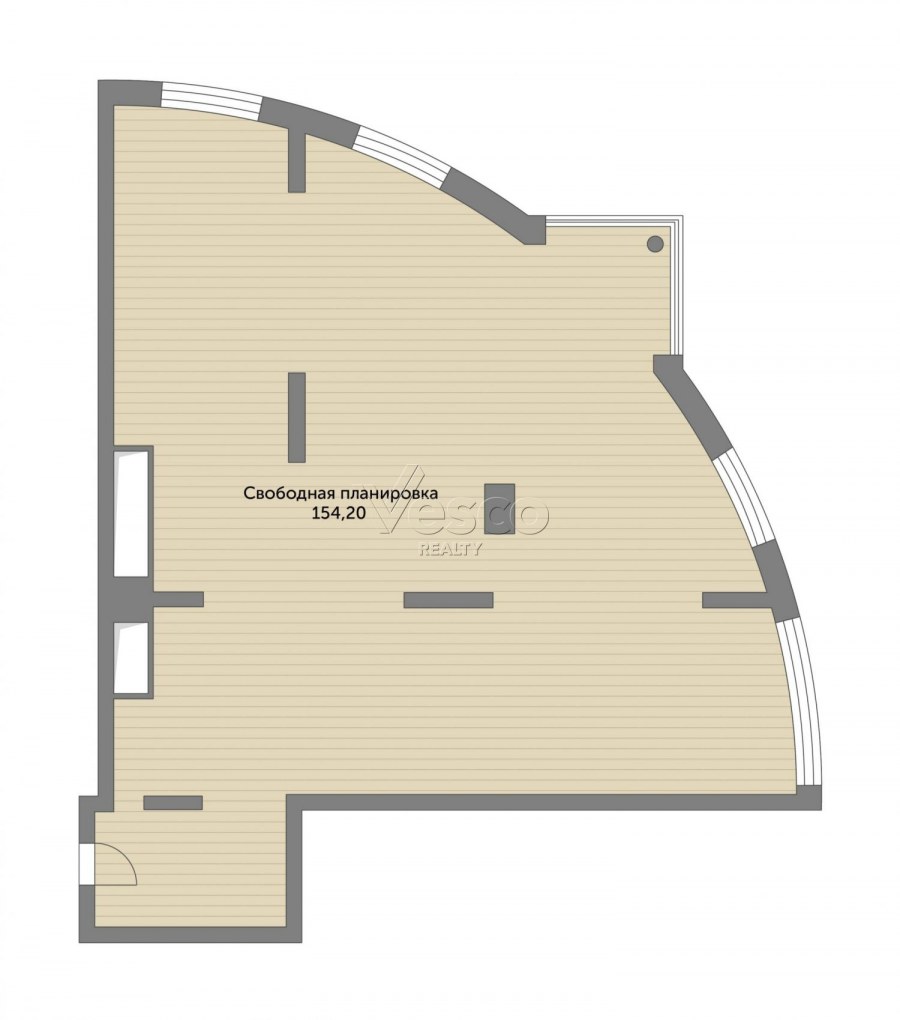 Двушка свободной планировки