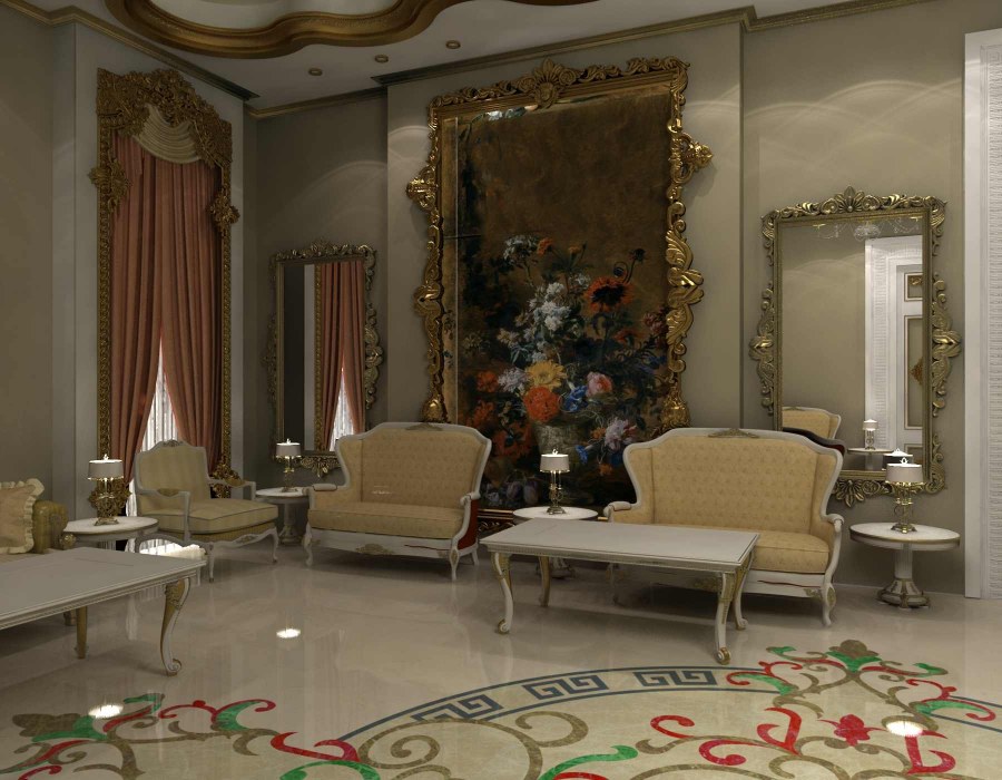 Мужская спальня в стиле Барокко