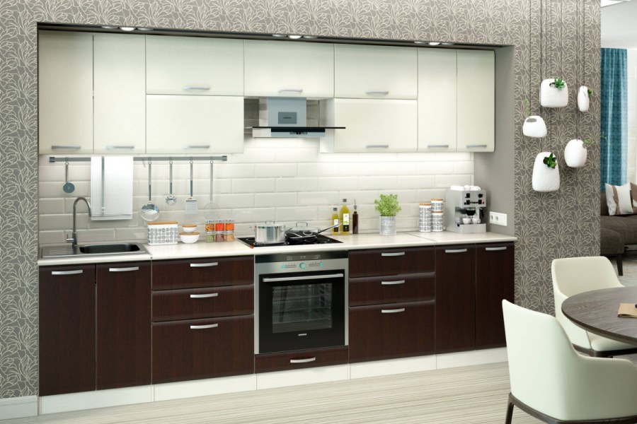 Кухня Люкс шелк венге 2 №1