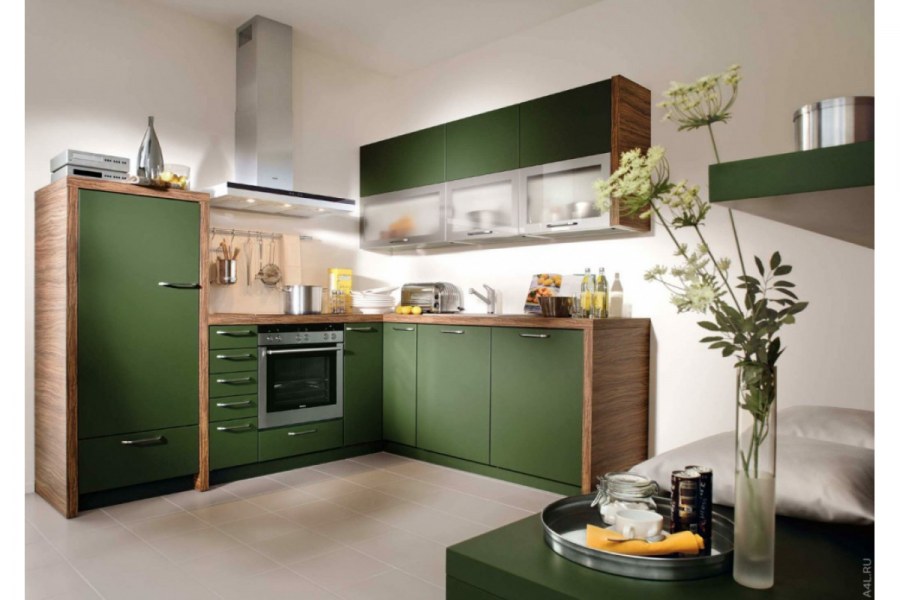 Кухня Силк изумрудный