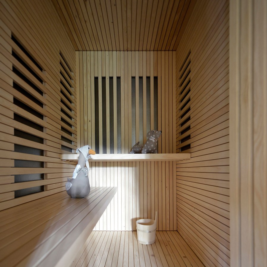 Подсобное помещение из реек эко стиле