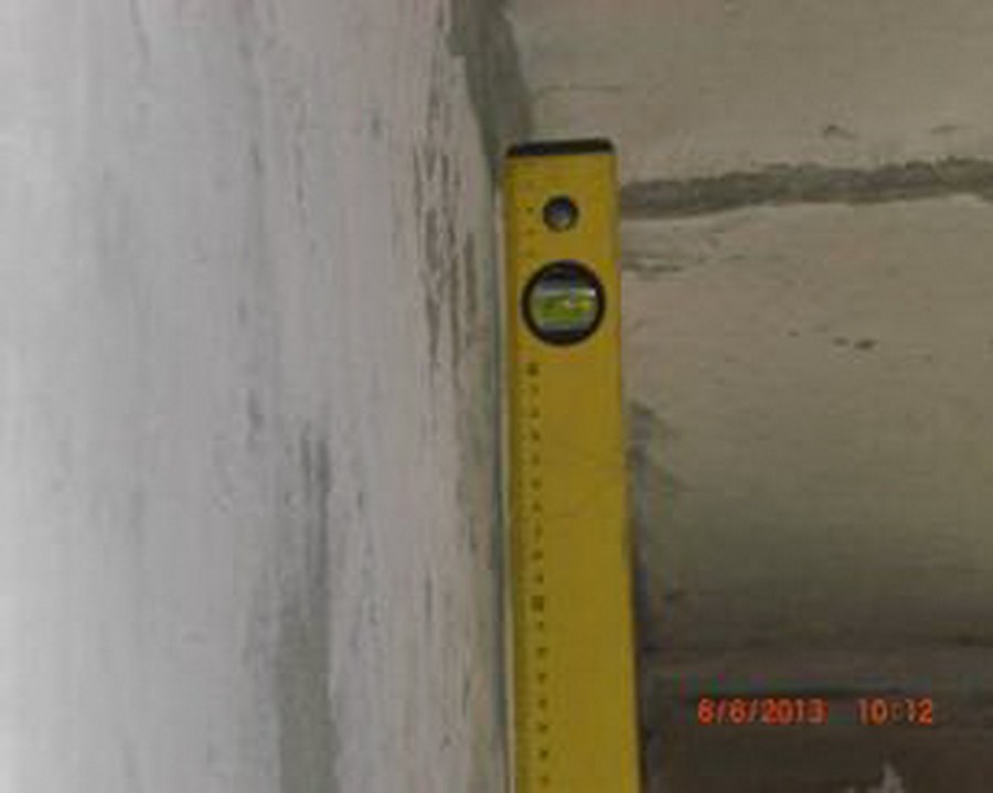 Отклонение стен от вертикали