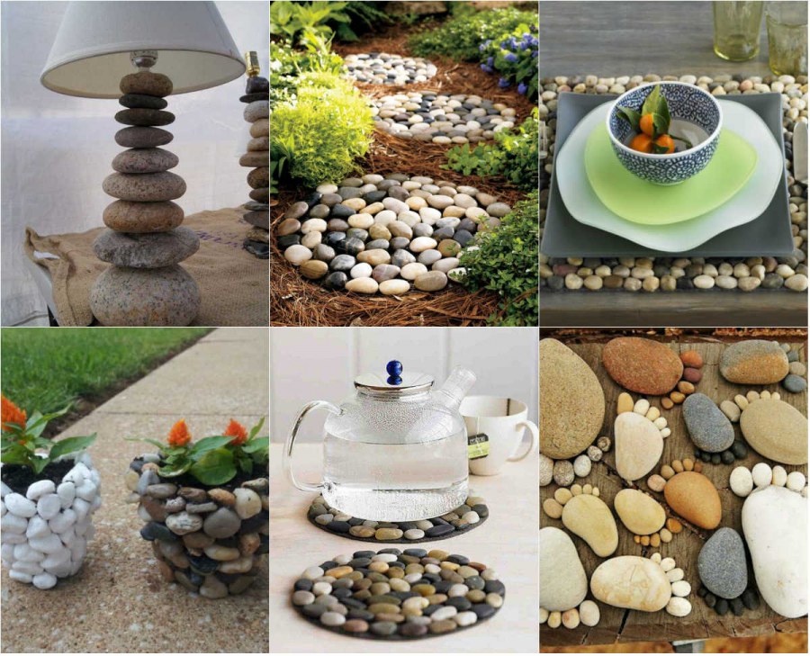 Декор из гальки