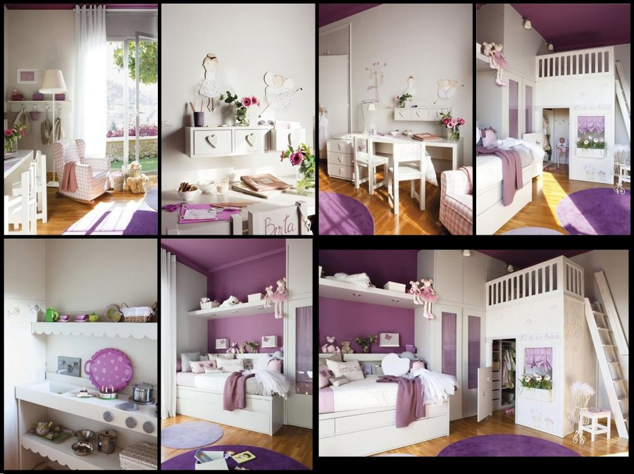 Фотоколлаж комнаты для девочки подростка