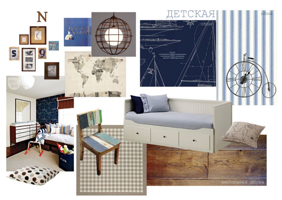 Коллаж детской комнаты