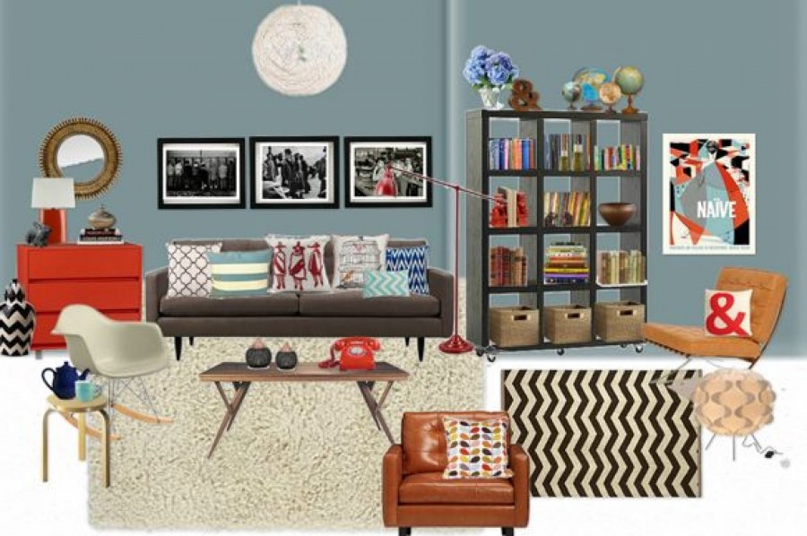 Коллаж интерьера комнаты