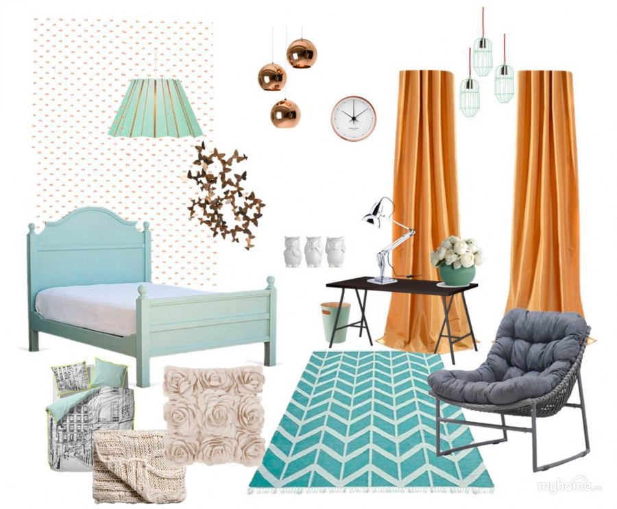 Коллаж интерьера детской