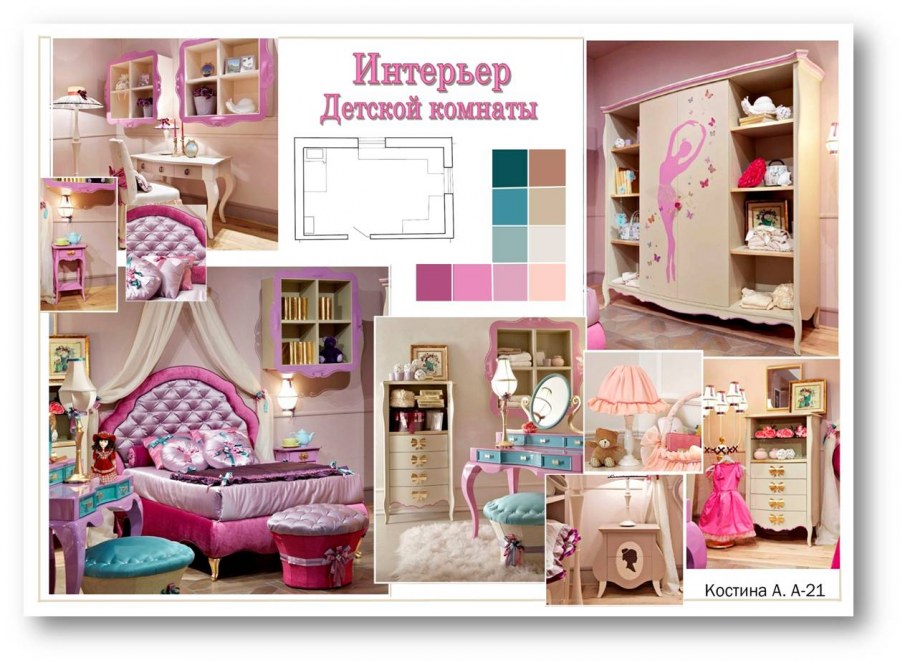 Коллаж детская комната