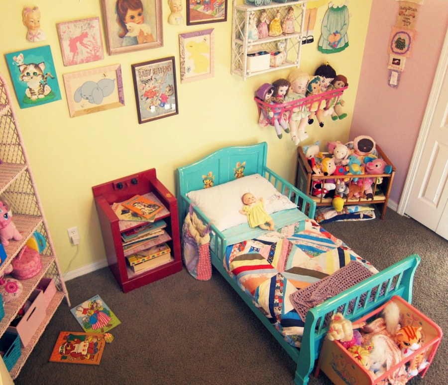 Коллаж детской комнаты для девочки