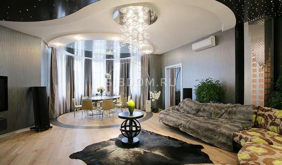 Интерьер зала в стиле арт деко