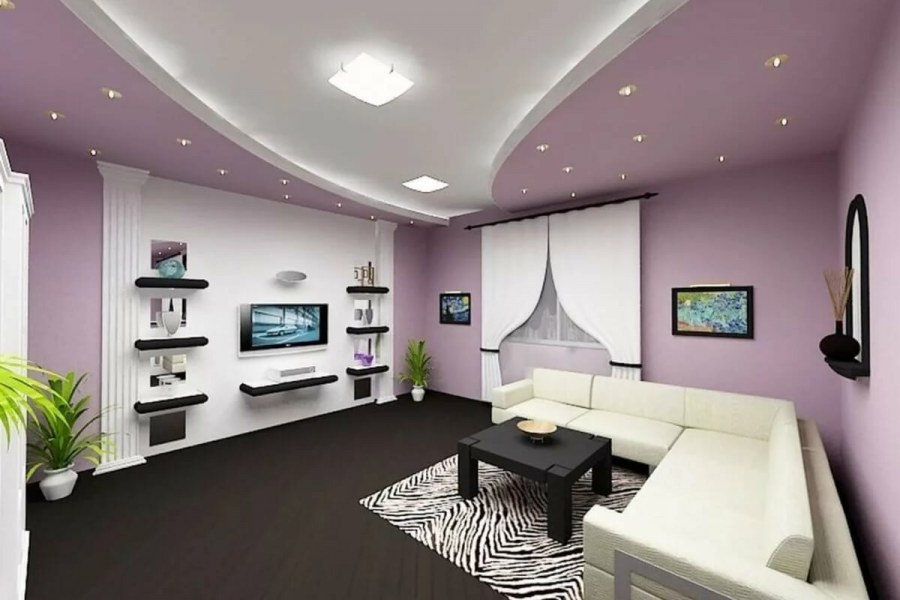 Потолок в интерьере