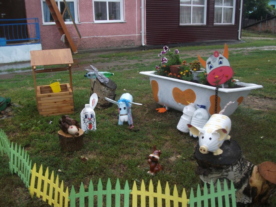 Украшение территории детского сада