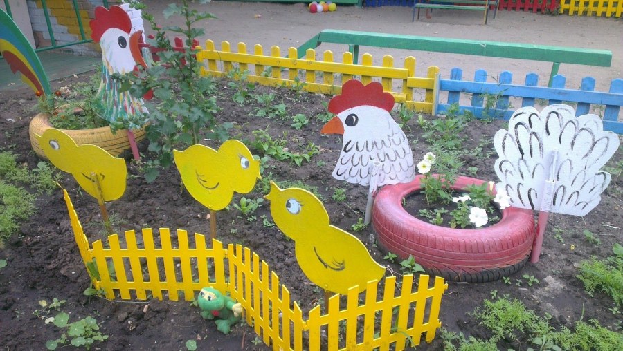 Поделки на участок в детский сад