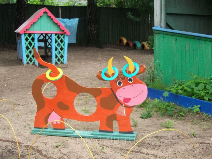 Украшение детской площадки в садике