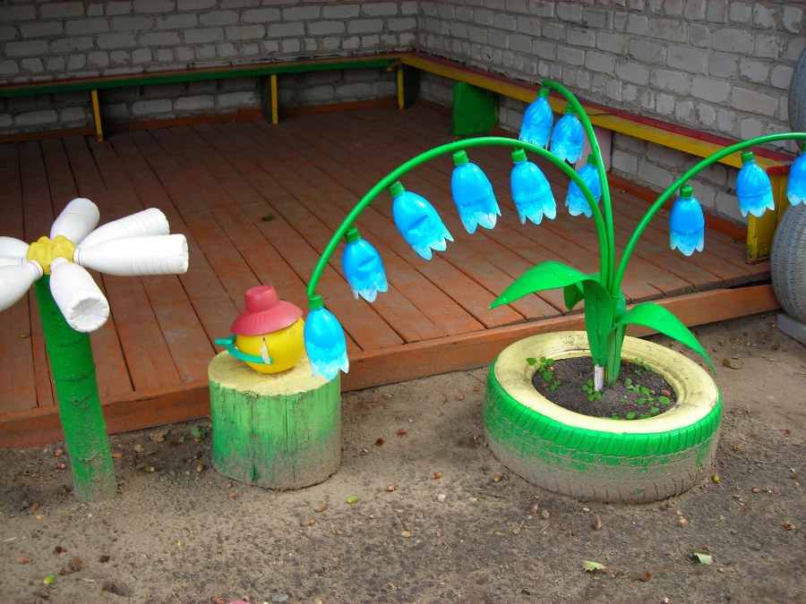 Украшение площадки в детском саду