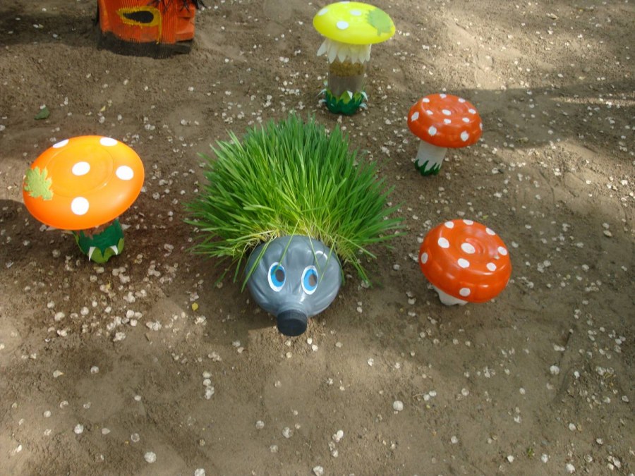 Украшение детской площадки в детском саду