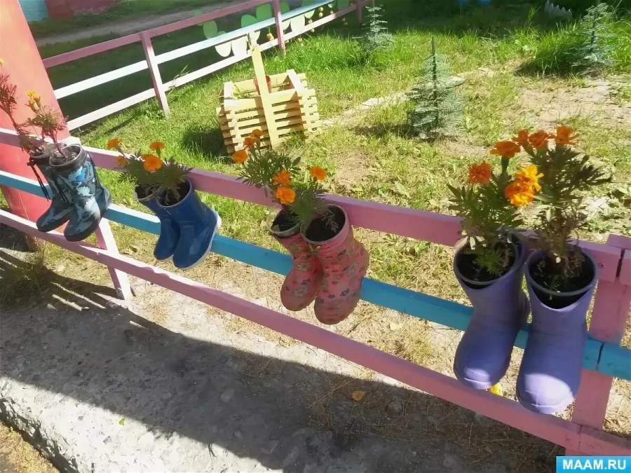 Украшение участка в детском саду