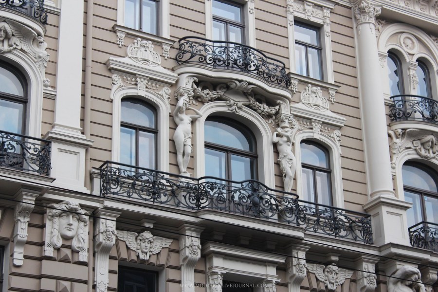 Югендштиль архитектура Рига