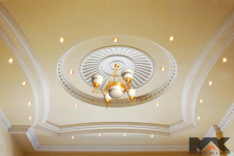 Фигурные потолки для холла