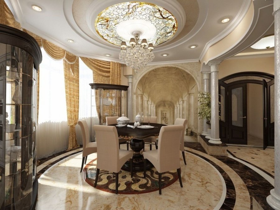 Шикарные проект квартиры в классическом стиле