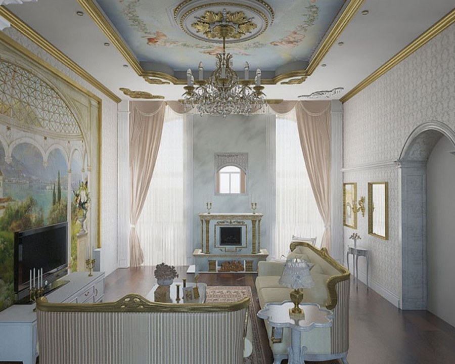 Потолок в стиле классика