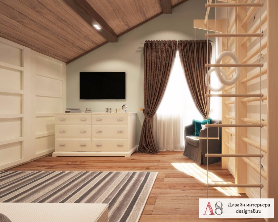 Интерьер маленькой дачи