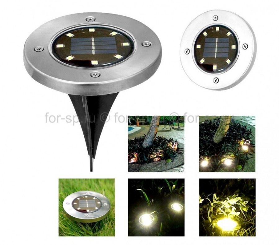 Садовый светильник Disk Lights 8 led