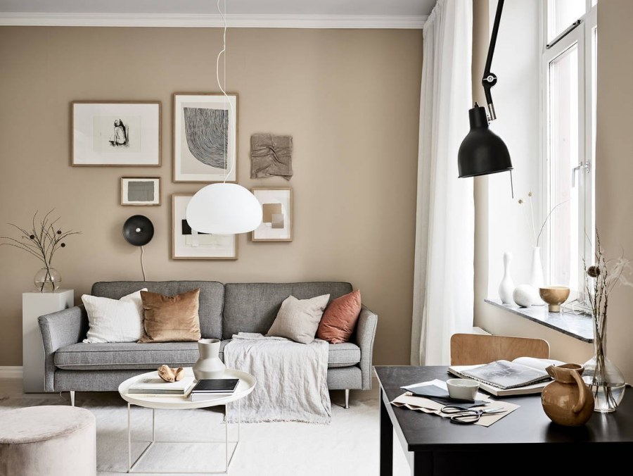Бежевый Скандинавский интерьер