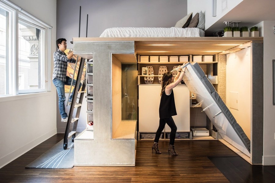 Мини кухня перегородка