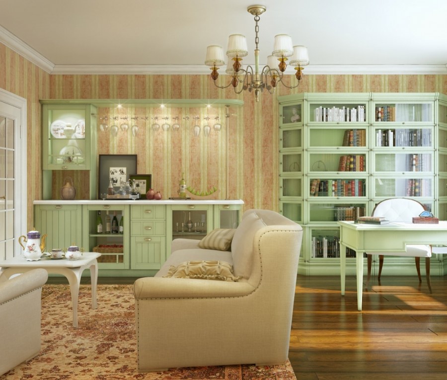 Гостиная Прованс РАУС зеленая