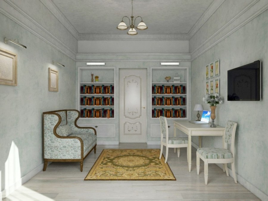 Кабинет в стиле Прованс