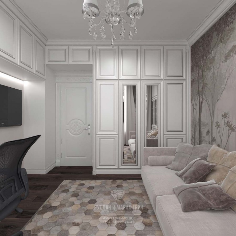 Комната в современном классическом стиле