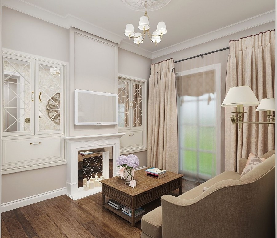 Однокомнатная квартира в классическом стиле