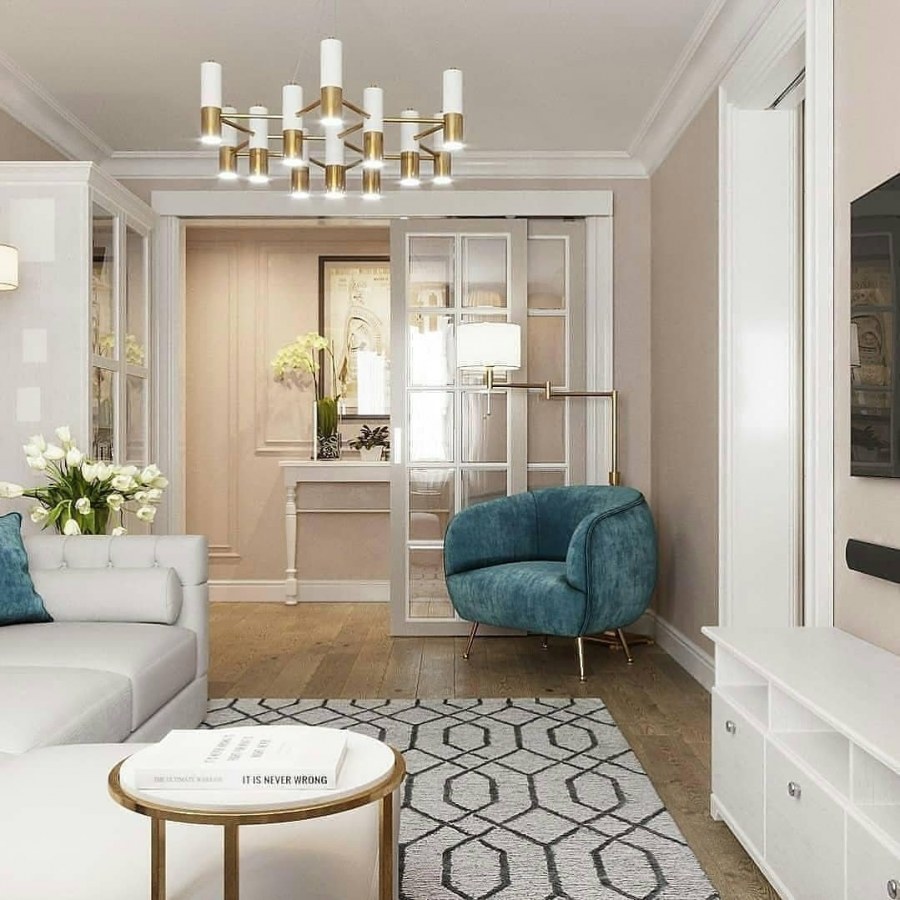 Однокомнатная квартира в стиле современная классика