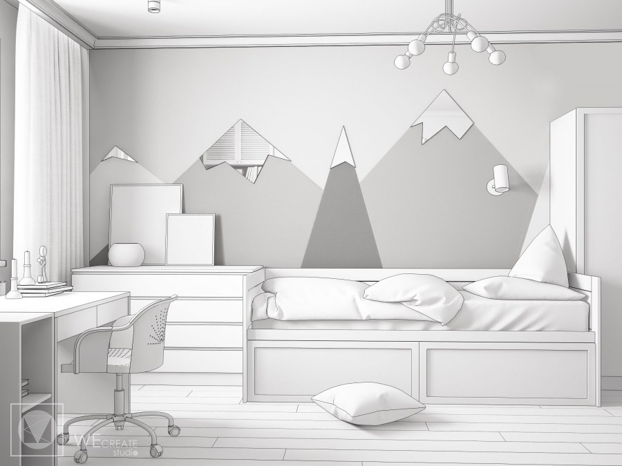 Скандинавский стиль в интерьере эскизы