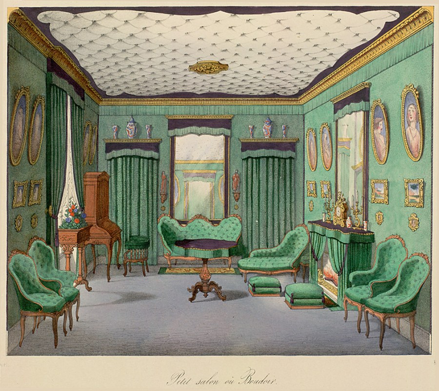 Рококо интерьер 18 век